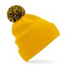 Winter hat - mod. B450:Gold, 100% acrylic, Black, One Size